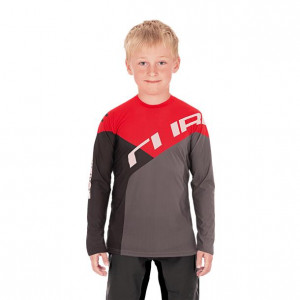 TRICOU CUBE JUNIOR JERSEY L/S BLACK RED L - Img 2
