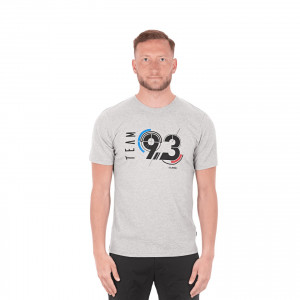 TRICOU CUBE ORGANIC T-SHIRT TEAM 93 LIGHT GREY MELANGE M - Img 2