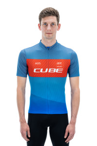 TRICOU CUBE TEAMLINE JERSEY CMPT S/S BLUE RED GREY S - Img 2