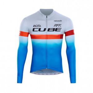 TRICOU CUBE TEAMLINE JERSEY L/S BLUE RED GREY XXL