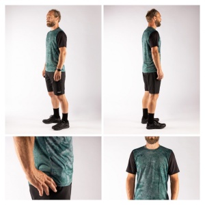 Tricou Force MTB Move maneci scurte, Verde Inchis M - Img 3
