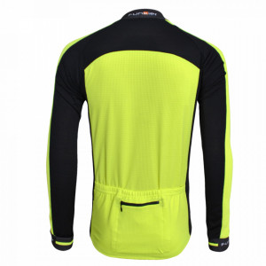 Tricou Termic Ciclism Copii FUNKIER Firenze-LW Winter (L/S) - Neon Yellow 10 ani - Img 3