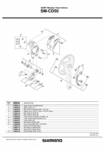 UNITATE SUPERIOARA PENTRU GHIDAJ LANT SHIMANO SM-CD50 - Img 2