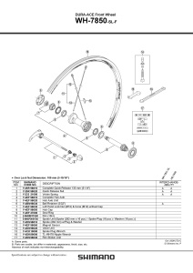 VALVA SHIMANO WH-7850-SL-F - Img 2