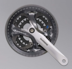 ANGRENAJ PEDALIER SHIMANO ACERA FC-M361-S 42X32X22T BRAT 175MM PT. 7/8 VIT. PE SPATE PT. LANT HG FARA CG COMPATIBIL CHAINCASE ARGINTIU AMBALAT IND.