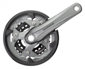 ANGRENAJ PEDALIER SHIMANO ALIVIO FC-M4000 40X30X22T BRAT BRAT 175MM PT. 9 VIT. PE SPATE OCTALINK INCOMPATIBIL CHAINCASE CU CG SHIMANO LOGO AMBALAT IND.