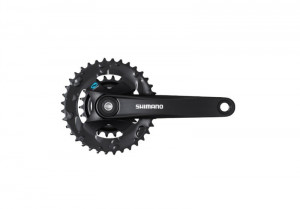ANGRENAJ PEDALIER SHIMANO FC-M315-2 36X22T BRAT 170MM PT. 7/8 VIT. PE SPATE FARA CG INCL. SURUBURI INCOMPATIBIL CHAINCASE NEGRU AMBALAT IND.