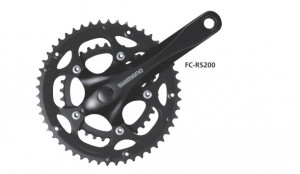 ANGRENAJ PEDALIER SHIMANO FC-RS200 50X34T BRAT 170MM PT. 8 VIT. PE SPATE FARA CG NEGRU AMBALAT IND.