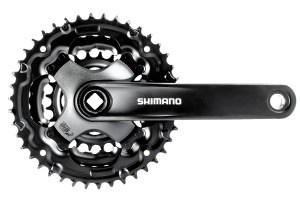 ANGRENAJ PEDALIER SHIMANO TOURNEY FC-TY301 42X34X24T BRAT 170MM PT. 6/7/8 VIT. PE SPATE FARA CG COMPATIBIL CHAINCASE SURUBURI NEGRU AMBALAT IND.