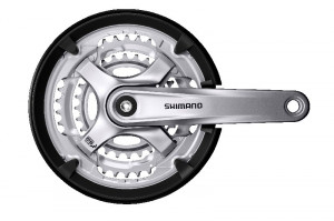 ANGRENAJ PEDALIER SHIMANO TOURNEY FC-TY701 42X34X24T (ARGINTIU/ARGINTIU/ARGINTIU) BRAT 175MM PT. 6/7/8 VIT. PE SPATE CG SURUBURI DE FIXARE ARGINTIU AMBALAT IND.