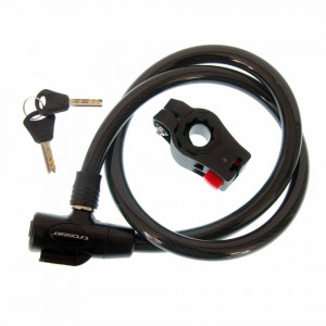 Antifurt Cablu CROSSER CL-823 15mm/90cm - Black
