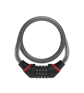 Antifurt Cablu ZEFAL K-Traz C8 Cifru 12mm/185cm - Grey/Black