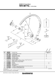 AX BUTUC SHIMANO WH-M776-F COMPLET 110MM
