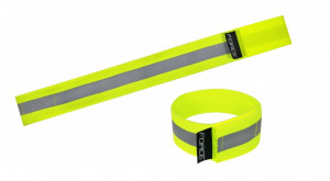 Banda reflectorizanta Force Lun Velcro fluo - Img 2