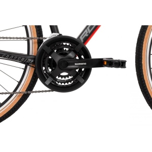 Bicicleta Rock Machine Crossride 100 29 Matte Black/Dark Grey/Brick Red 18.0 - (M) - Img 8