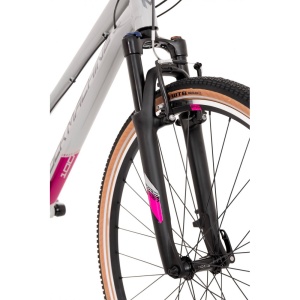 Bicicleta Rock Machine Crossride 100 Lady 29 Gloss Grey/Grey/Crimson 19.0 - (L) - Img 8