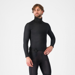 Bluza de corp cu guler Castelli Flanders Neck Warm Negru S - Img 4