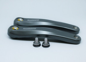 BRAT PEDALIER SET SHIMANO STEPS FC-E6010 175MM FARA FOAIE INCL. SURUBURI DE FIXARE COMPATIBIL CHAINCASE GRI VRAC