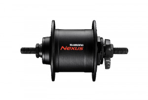 BUTUC CU DINAM SHIMANO NEXUS DH-C3000-1N 6V/1.5W 36H 100X140MM NT TYPE E2 TERMINAL PT. 18-28 INCH NEGRU AMBALAT IND.