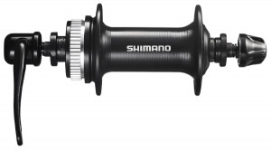 BUTUC FATA SHIMANO ALTUS HB-RM33 36H OLD 100MM AX 108MM QR 133MM PT. ROTOR CENTER LOCK FARA PROTECTIE PT. MONTURA DISCULUI NEGRU AMBALAT IND.