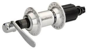 BUTUC SPATE SHIMANO ALTUS FH-RM30 36H 7 VIT. OLD 135MM AX 146MM QR 166MM ARGINTIU FARA GARNITURA ARGINTIU AMBALAT IND.