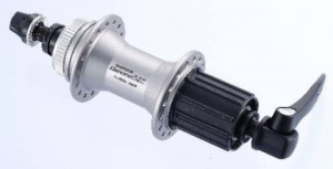 BUTUC SPATE SHIMANO DEORE LX FH-M585 8/9 VIT. 32H OLD 135MM AX 146MM QR 168MM PT. ROTOR CENTER LOCK FARA PROTECTIE PT. MONTURA DISCULUI VRAC