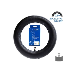 Camera trotineta electrica 10x2,125 (50-156) Valva curbata 90 grade