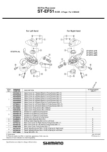 CAPAC SHIMANO ST-EF51-A-2A STANGA ARGINTIU & SURUBURI M3X5 - Img 2