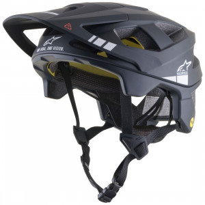 Casca Alpinestars Vector Tech A1 Negru Lucios/Gri Mat S (51-55 cm) - Img 4