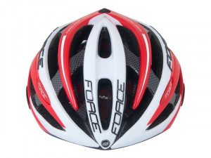 Casca Force Road Junior, alb-rosu, XS-S (48-54 cm) - Img 2