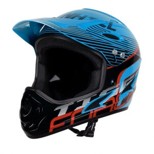 Casca Force Tiger Downhill Black/Blue/Red S-M (57-58 cm) - Img 1