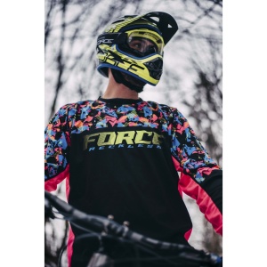 Casca Force Tiger Downhill Black/Fluo/Blue S-M (57-58 cm) - Img 8