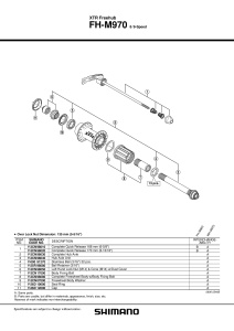 CASETA SHIMANO FH-M970 CU SURUB FIXARE