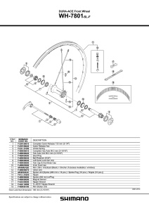 COLIVIE CU BILE SHIMANO WH-7801-SL-F 5/32"