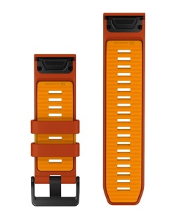 Curea Garmin quickfit 26 - Silicon Autumn Orange/Spark Orange - Img 2