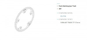 FOAIE SHIMANO FC-7710 46T PT. LANT 1/2" X 3/32"