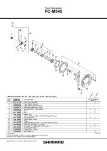 FOAIE SHIMANO FC-M545 36T ARGINTIE