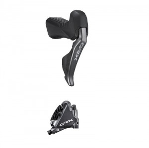 FRANA PE DISC SET ASAMBLAT /J-kit DIRECT GRX ST-RX815(R) BR-RX810(R) FARA ADAPTOR PT. 25MM PLACUTE RESIN CU ADAPTOR RACIRE INCLUDE INSERTIE CONECTARE 1700MM(SM-BH90 NEGRU) AMBALAT IND.