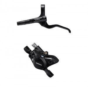 FRANA PE DISC SET ASAMBLAT SHIMANO BL-MT201(L) BR-MT200(R) FARA ADAPTOR PLACUTE RESIN FURTUN SM-BH59-SS 1700MM NEGRU INCL. OLIVA & INSERTIE CONECTARE NEGRU AMBALAT IND.