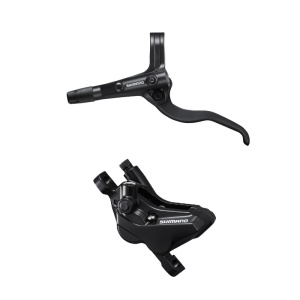 FRANA PE DISC SET ASAMBLAT SHIMANO BL-MT401(L) BR-MT420(F) FARA ADAPTOR FARA PLACUTE METALICE(FARA ARIPIOARE) 1000MM(SMBH90SS NEGRU) INCLUDE OLIVA SI INSERTIE CONECTARE NEGRU AMBALAT IND.