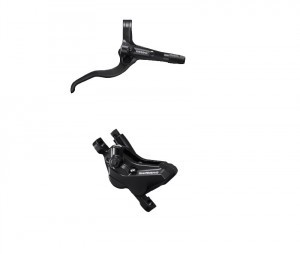 FRANA PE DISC SET ASAMBLAT SHIMANO BL-MT401(R) BR-MT420(R) FARA ADAPTOR PLACUTE METAL FARA ARIPIOARE DE RACIRE FURTUN SM-BH90-SS 1700MM NEGRU INCL. OLIVA & INSERTIE CONECTARE ARGINTIU AMBALAT IND.