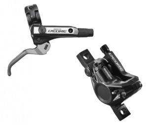 FRANA PE DISC SET ASAMBLAT SHIMANO DEORE MANETA BL-M596(S) & ETRIER BR-M596(F) ADAPTOR SM-MA-F180P/P2 PLACUTE RESIN FURTUN SM-BH90SS 900MM VRAC
