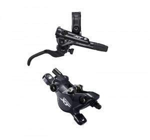 FRANA PE DISC SET ASAMBLAT SHIMANO DEORE XT BL-M8100(R) BR-M8100(R) FARA ADAPTOR PLACUTE METAL CU ARIPIOARE DE RACIRE FURTUN SM-BH90-SBM 1700MM INCL. OLIVA & INSERTIE CONECTARE AMBALAT IND.