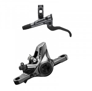 FRANA PE DISC SET ASAMBLAT SHIMANO XTR MANETA BL-M9100(L) ETRIER BR-M9100(R) FARA ADAPTOR PLACUTE METAL FARA ARIPIOARE DE RACIRE FURTUN SM-BH90-SS 1700MM NEGRU AMBALAT IND.