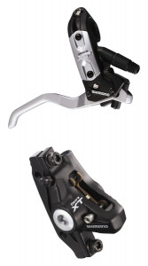 FRANA PE DISC SHIMANO SET ASAMBLAT DEORE XT MANETA BL-M775A(D) & ETRIER BR-M775(S) FARA ADAPTOR PLACUTE METAL FURTUN SM-BH59 1700MM INCL. OLIVA & INSERTIE CONECTARE AMBALAT IND.