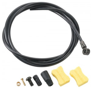 FURTUN PT. FRANA PE DISC HICRAULICA SHIMANO SM-BH63 900MM NEGRU (AJUSTABIL) CONECTOR DREPT PE MANETA (NEASAMBLAT) INCL. INSERTIE CONECTARE INCL. TL-BH61 AMBALAT IND.