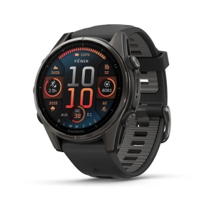 Garmin Fenix 8 - 43mm, AMOLED Titan DLC gri carbon