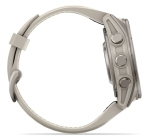 Garmin Fenix 9 - 43mm Titan cu curea din silicon French Gray - Img 5