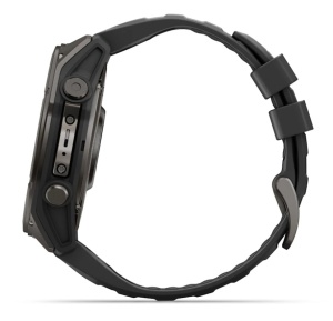 Garmin Fenix 9 - 51mm Titan DLC Carbon grey cu curea neagra din silicon - Img 13