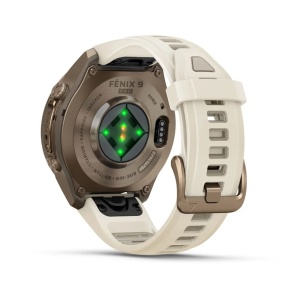 Garmin Fenix 9 Pro - inReach, 43mm Titan Autumn Gold cu curea din silicon Cream/French Gray - Img 12